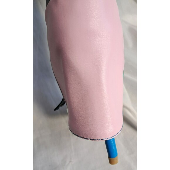 New Cape Robbin Parrish Multi Open Pointed Toe Stiletto Heel Foldover Boots Sz 6 - Picture 7 of 10